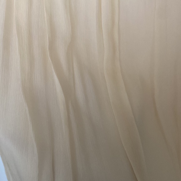 Champagne Colored J.Crew Chiffon Cara Dress Size 12 NWT - Picture 6 of 9